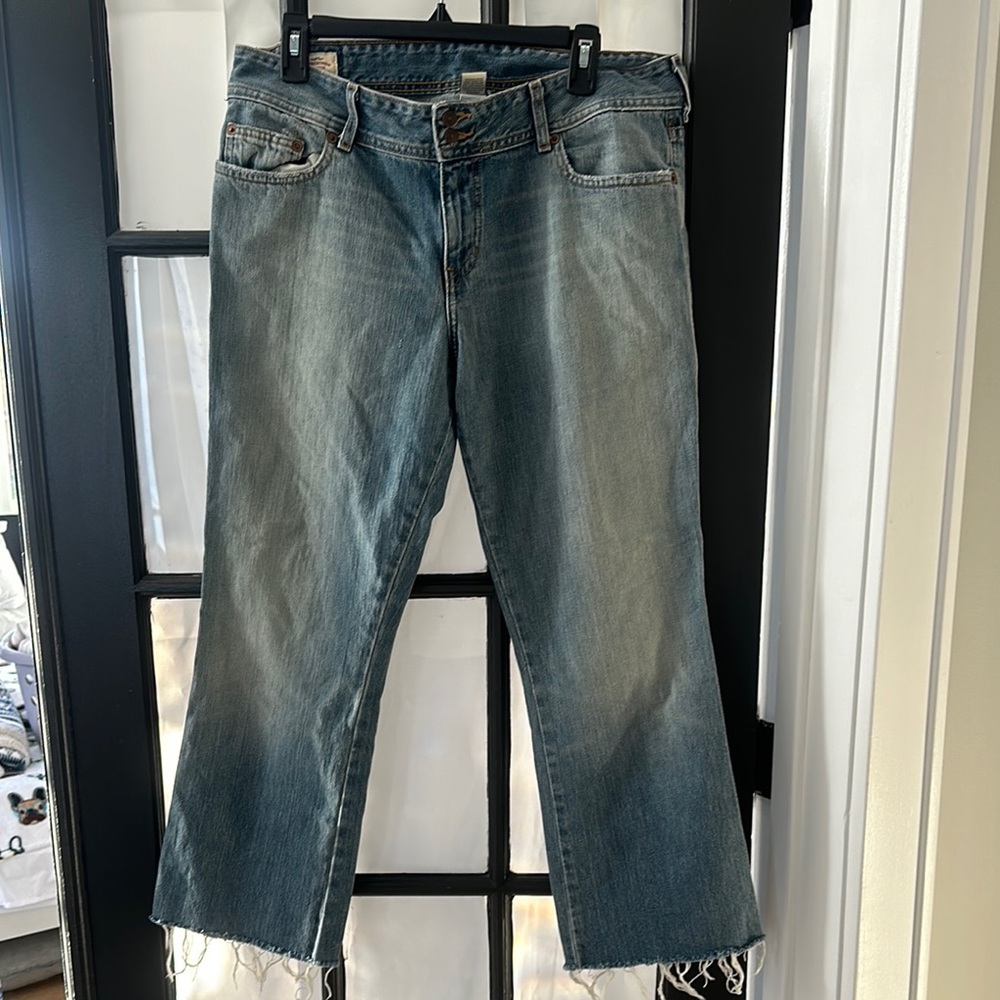 Vintage Abercrombie fray hem jeans (12) 🌸